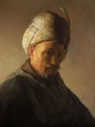 REMBRANDT Harmenszoon van Rijn Old man with turban oil on canvas